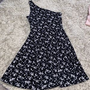 One shoulder skater dress